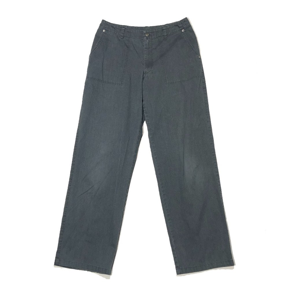 Crazy Horse Liz Claiborne Womens Size 8 Gray Straight Leg Light Denim Jeans